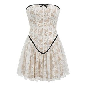 Cider Strapless Lace Dress NWT